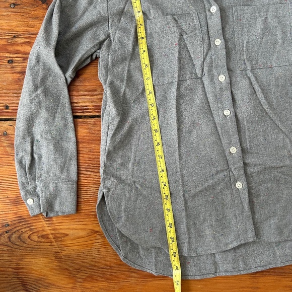 LOFT cotton flannel button down shirt - Picture 7 of 7